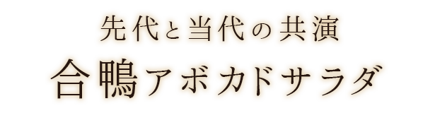 合鴨アボカドサラダ